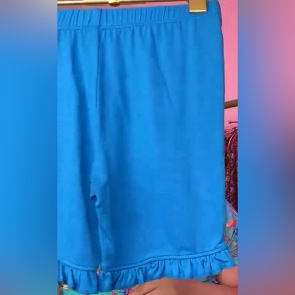 NWT Posh Peanut Kid’s Size 3T / 4T Sleeveless Top Ruffled Short Set | Hunter - Picture 4 of 10